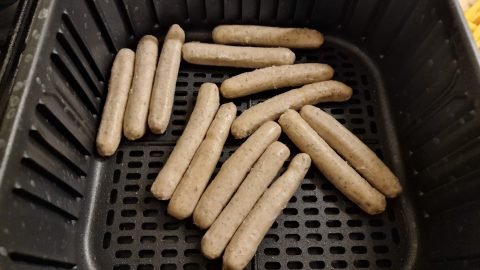 Grillwurst in der Heißluftfritteuse