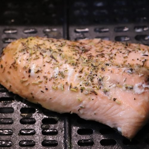 Gefrorener Lachs in der Heißluftfritteuse Meine Heißluftfritteuse