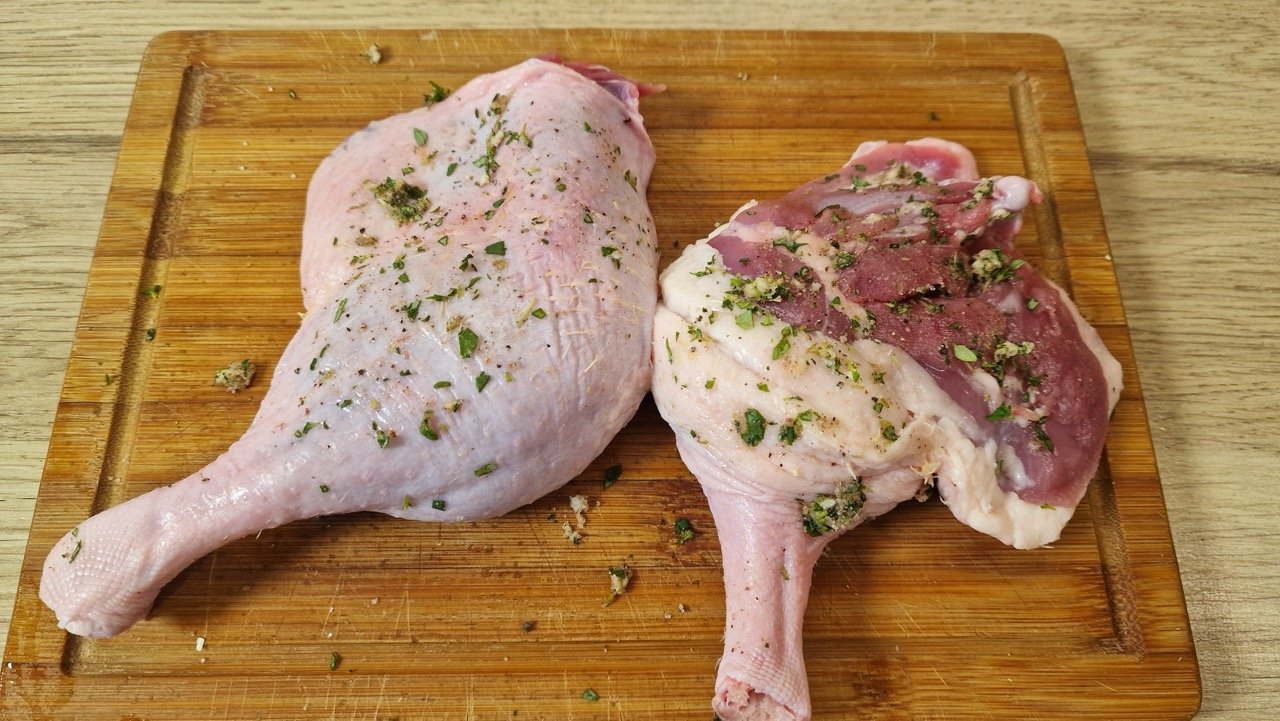 Entenkeulen in der Heißluftfritteuse braten - Meine Heißluftfritteuse