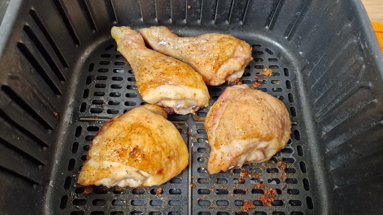 Airfryer HĂ€hnchenschenkel Einfach, Schnell und Knusprig Meine HeiĂluftfritteuse