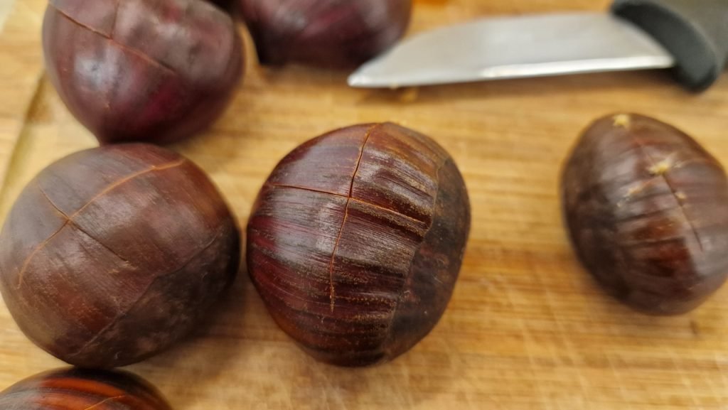 Geröstete Maronen im Airfryer - Meine Heißluftfritteuse