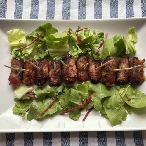 Datteln im Speckmantel im Airfryer