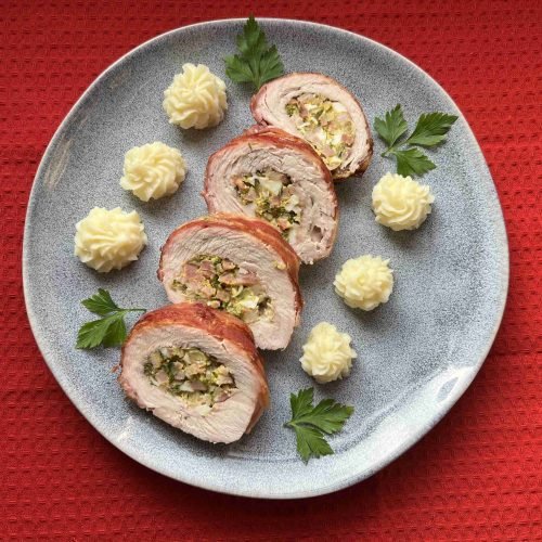 Gefüllte Putenbrust im Airfryer