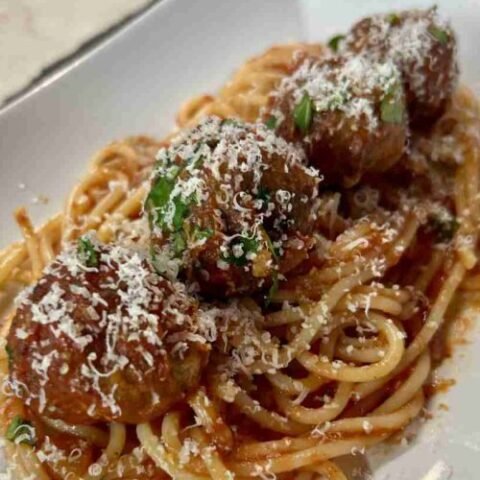 Fleischbällchen Tomatensauce ,Polpette alla Siciliana