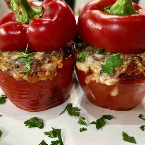 Gefüllte Paprika im Airfryer Meine Heißluftfritteuse