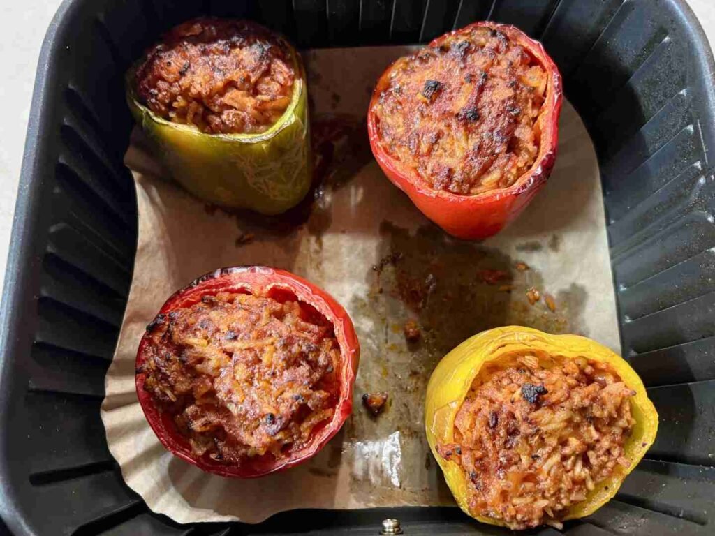 Gefüllte Paprika im Airfryer - Meine Heißluftfritteuse