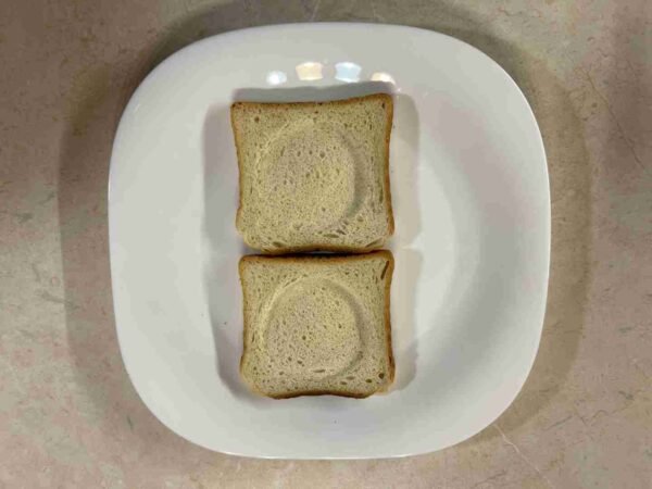 Toastbrot mit Ei im Airfryer