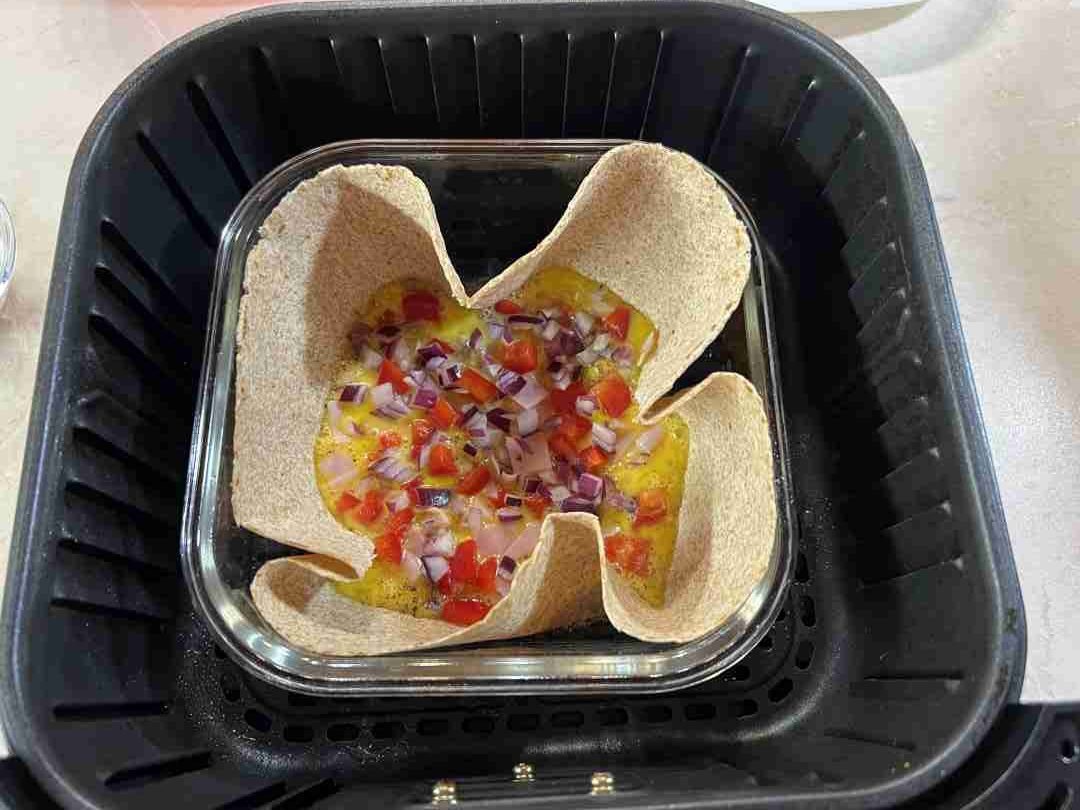 Tortilla-Omelett im Airfryer - Meine Heißluftfritteuse
