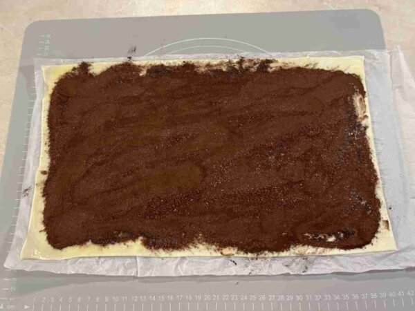 Schokoschneke aus fertigem Blätterteig im Airfryer