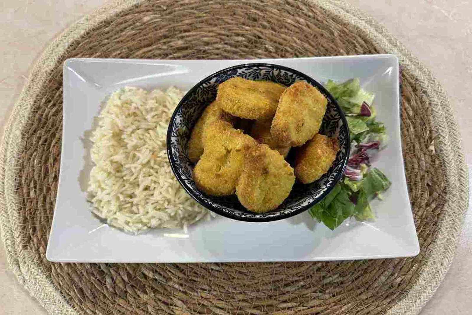 Gefrorene Chicken Nuggets aus der Heißluftfritteuse